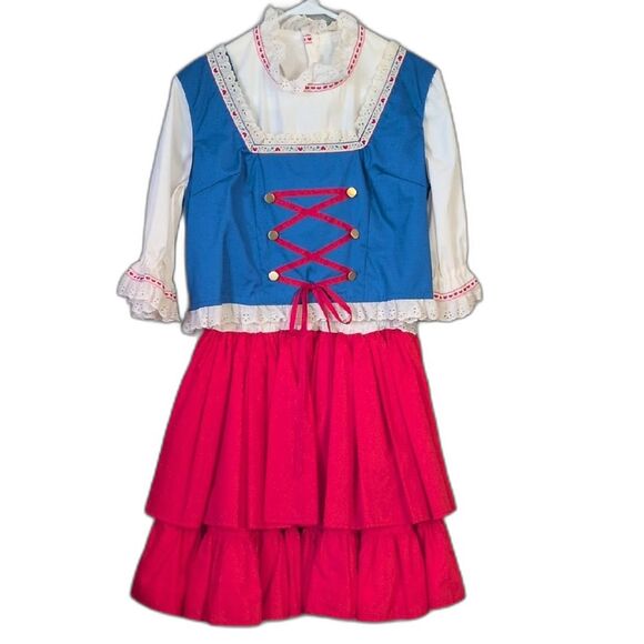 Homemade Clogging Dance Oktoberfest Outfit Costume Dress with Bloomers Women's - Picture 1 of 3